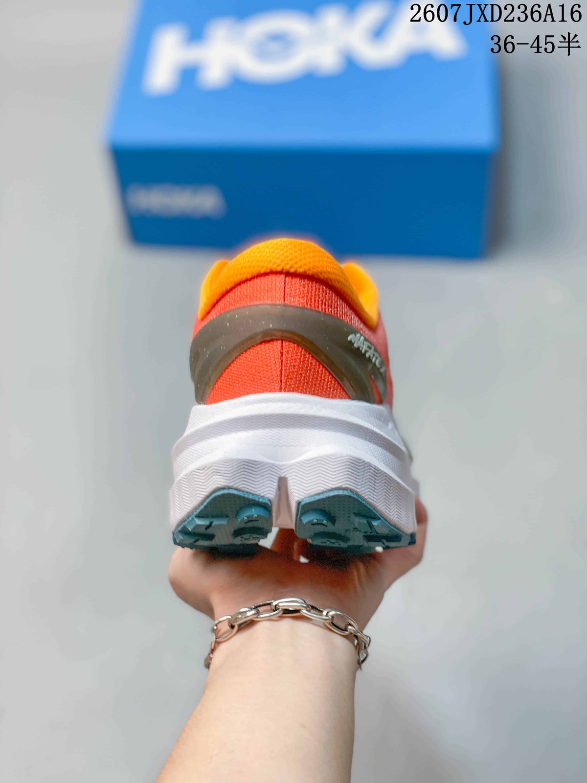 Hoka MAFATE X Trail Running Shoes in Coral - product image from the listing.