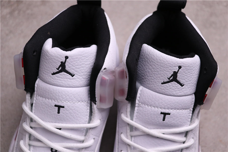 Air Jordan 12 Reverse Flu Game White Red CT8013-106 - product image from the listing.