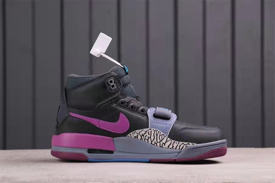 Jordan Legacy 312 Sneakers in Grey Purple AV3922-005 - product image from the listing.