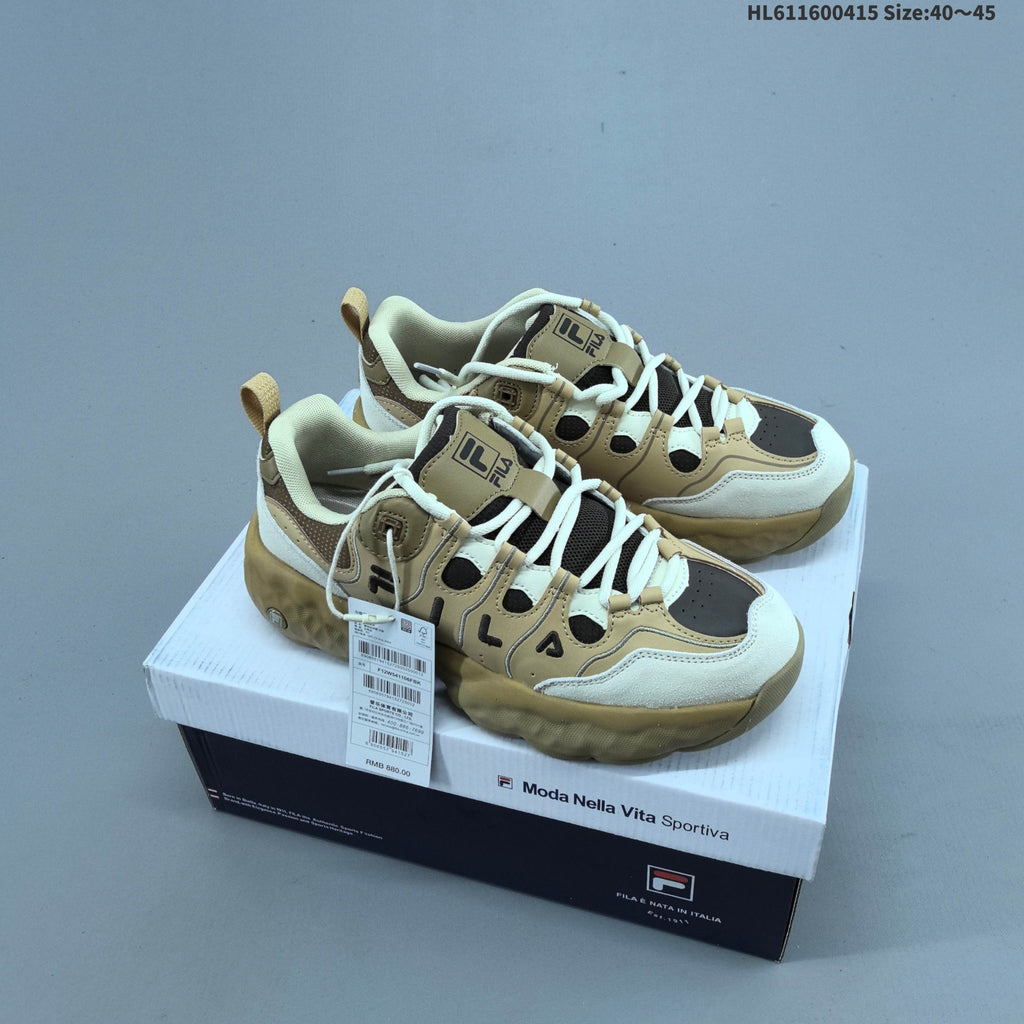 FILA Muffin WE Low-Top Sneakers, in Tan and Cream F12M541106FTW - product image from the listing.