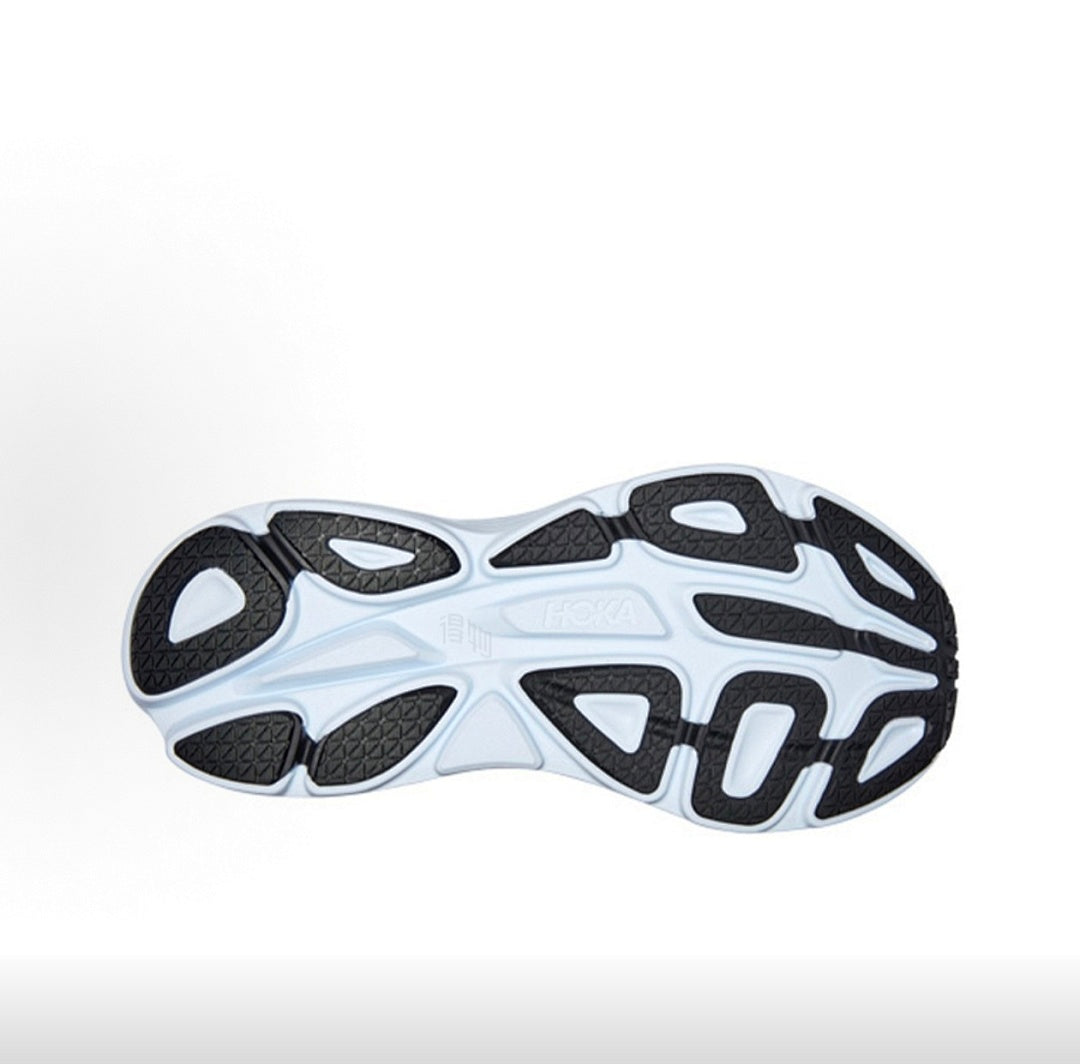 HOKA Bondi 8 Sneakers in Black and White - product image from the listing.