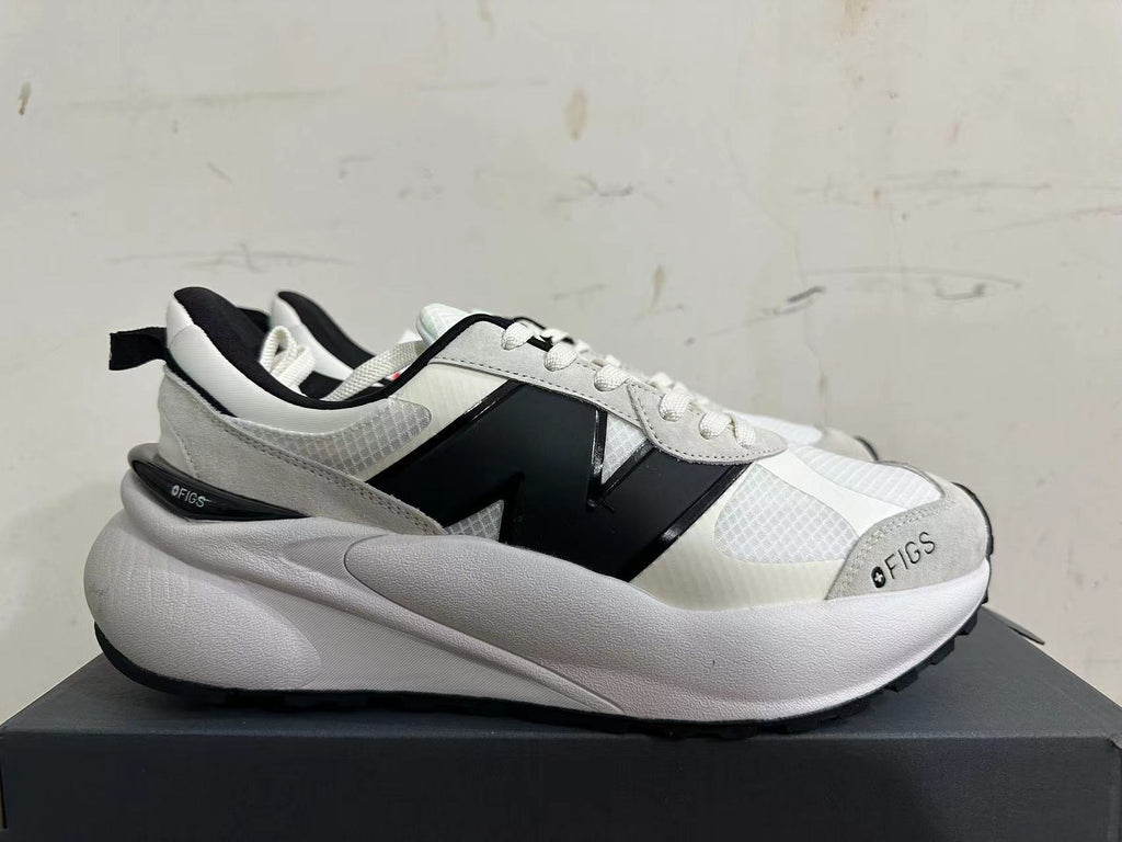 White and Black New Balance 3447 Sneakers - product image from the listing.