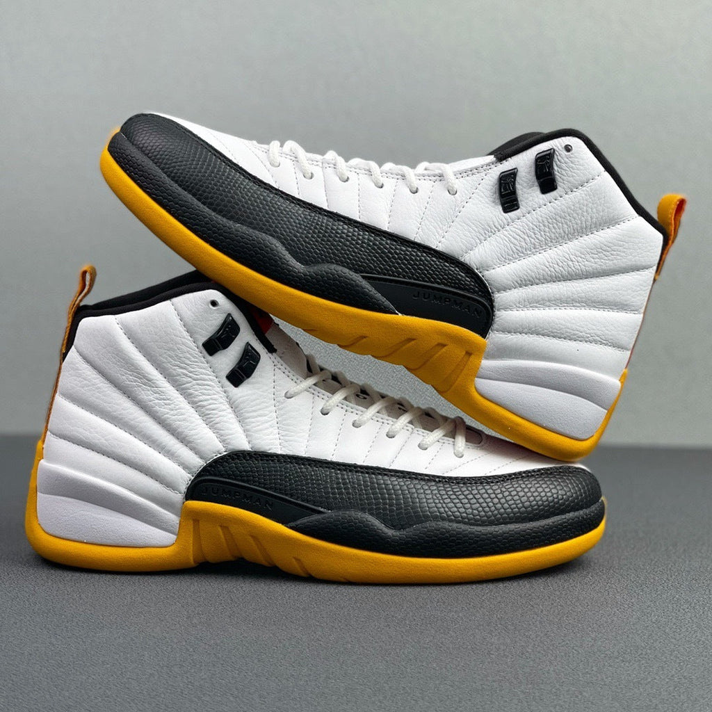 Air Jordan 12 25 Years in China White Black Yellow DR8887-100 - product image from the listing.