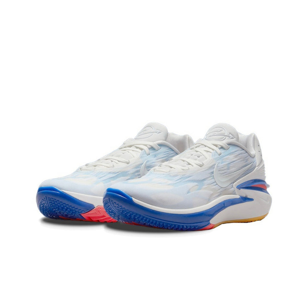 Nike Air Zoom G.T. Cut 2 Basketball Shoes in White Blue DJ6015-102 - product image from the listing.