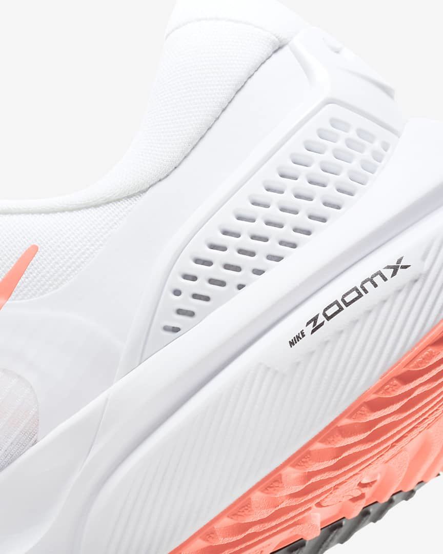 Nike Air Zoom Vomero 15 Running Shoes in White Coral CU1856-102 - product image from the listing.