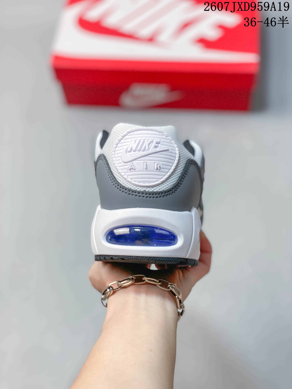 Nike Air Max Correlate Sneakers in Gray White Blue 511416-094 - product image from the listing.