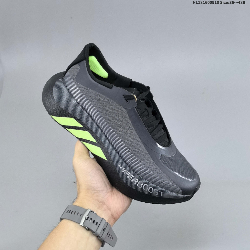 Adidas Hyperboost EDGE Running Sneakers in Black Gray KL1937 - product image from the listing.