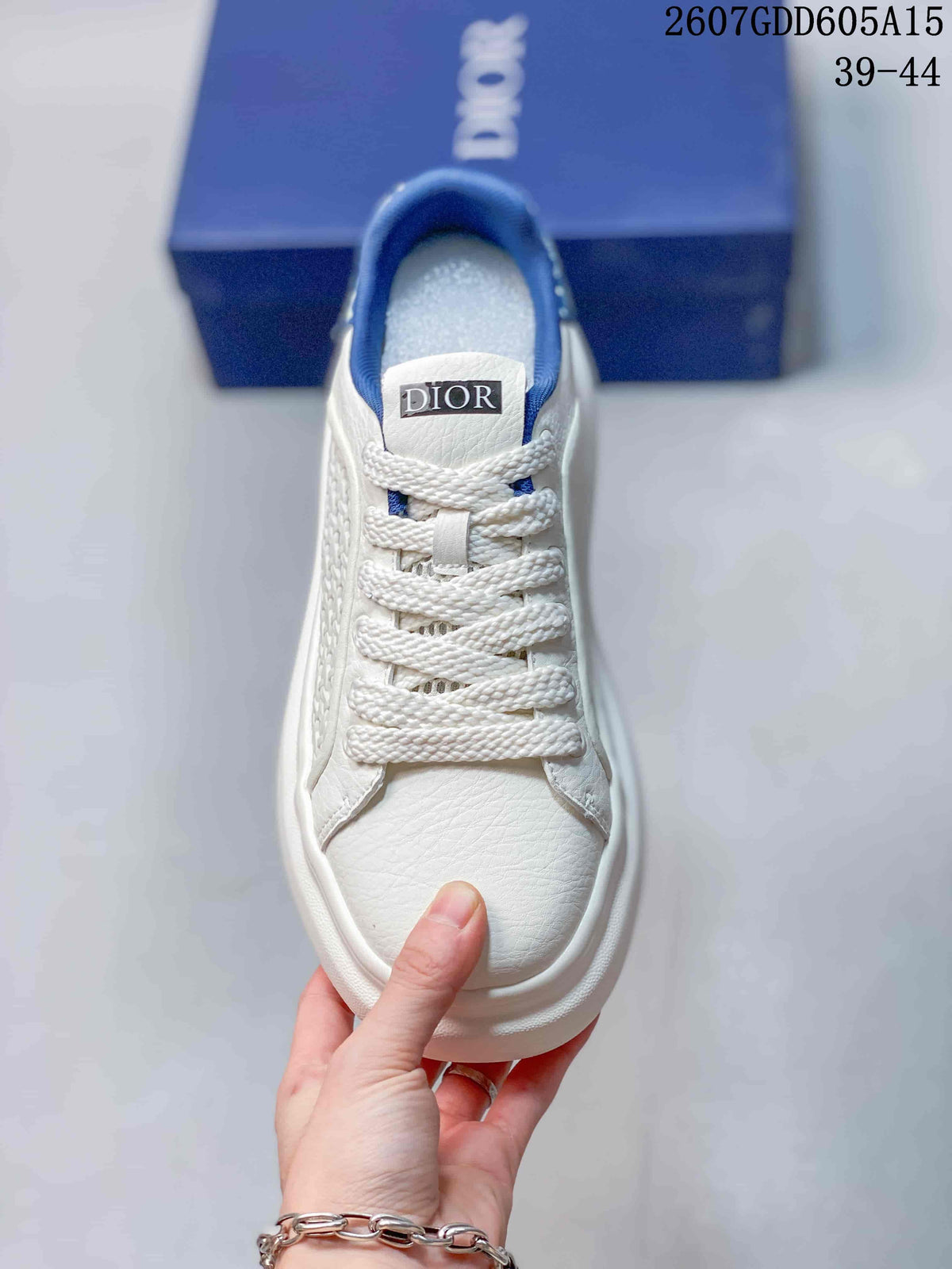 Dior Low-Top Sneakers in White and Blue 2607GDD605A15 - product image from the listing.