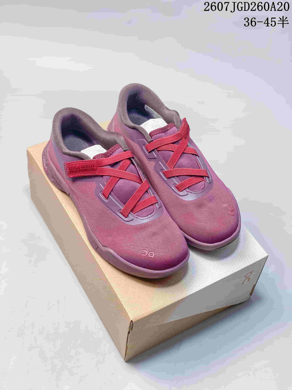On Cloudnova Moon Sneakers in Navy, in Pink and White - product image from the listing.