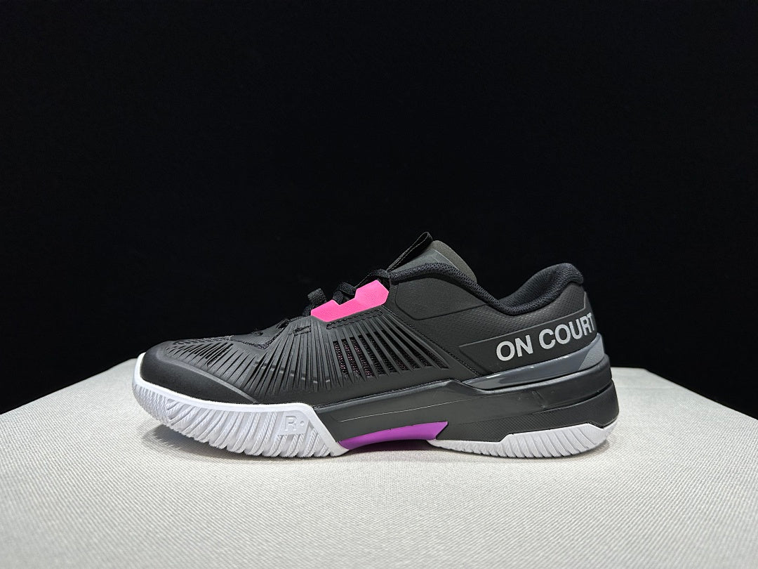 On The Roger Pro Fire Clay Tennis Shoes in Black Pink - product image from the listing.