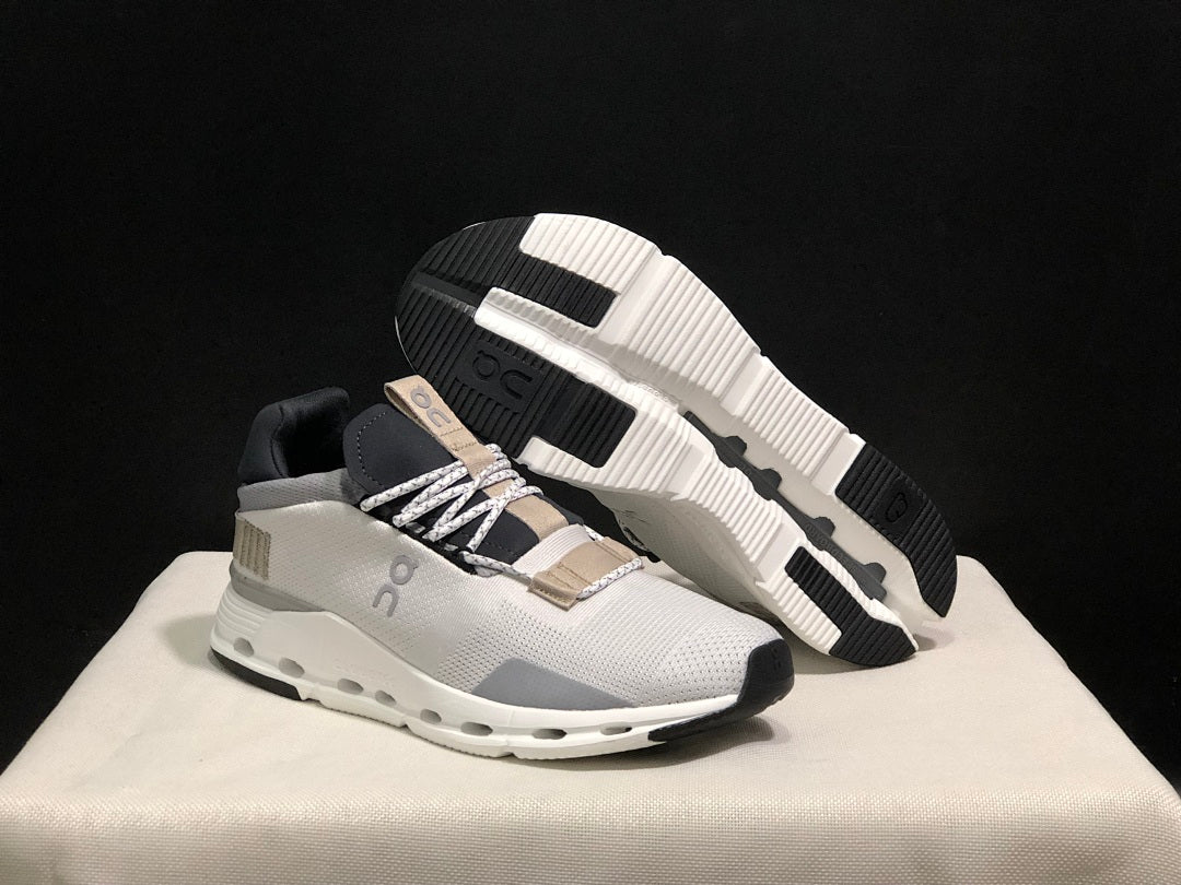 White and Sand On Cloudnova 1 Sneakers - product image from the listing.