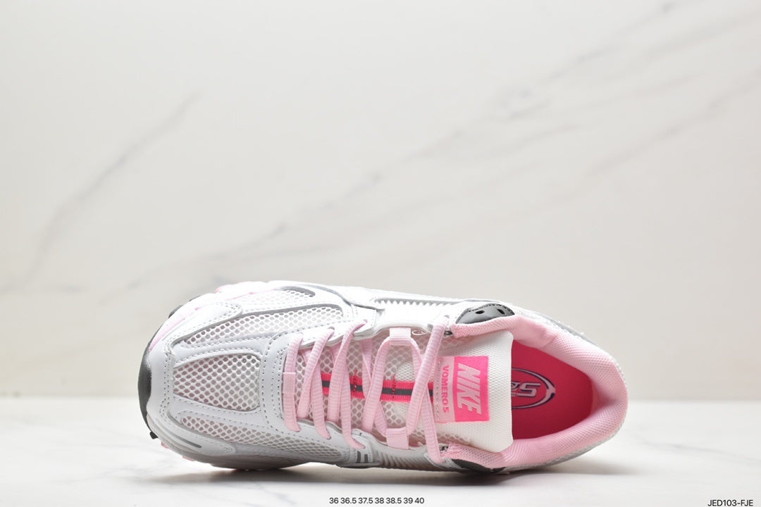 Nike Air Zoom Vomero 5 Sneakers in White, in Pink and Grey - product image from the listing.