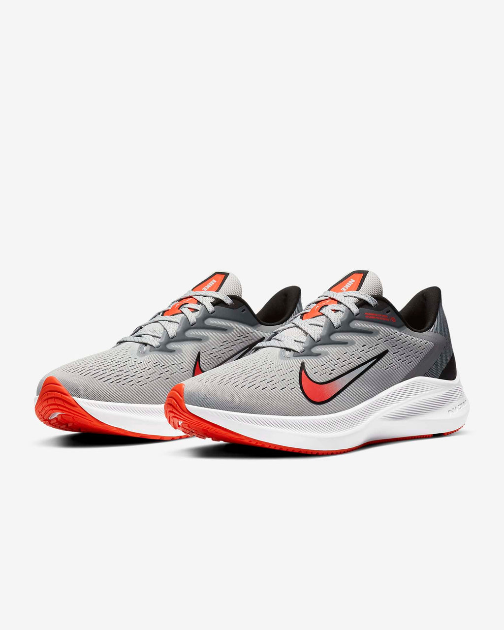Nike Zoom Winflo 7 Running Shoes in Grey Red CJ0291-012 - product image from the listing.