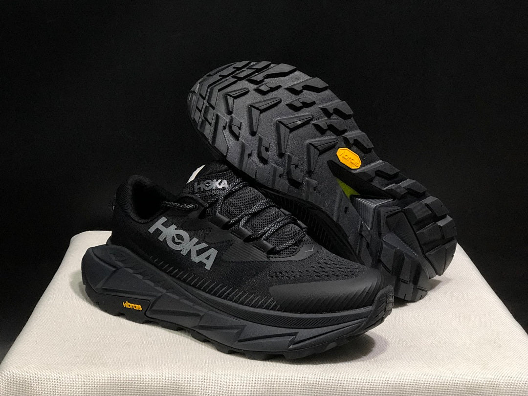 HOKA Skyline Float X Black Trail Trainers - product image from the listing.