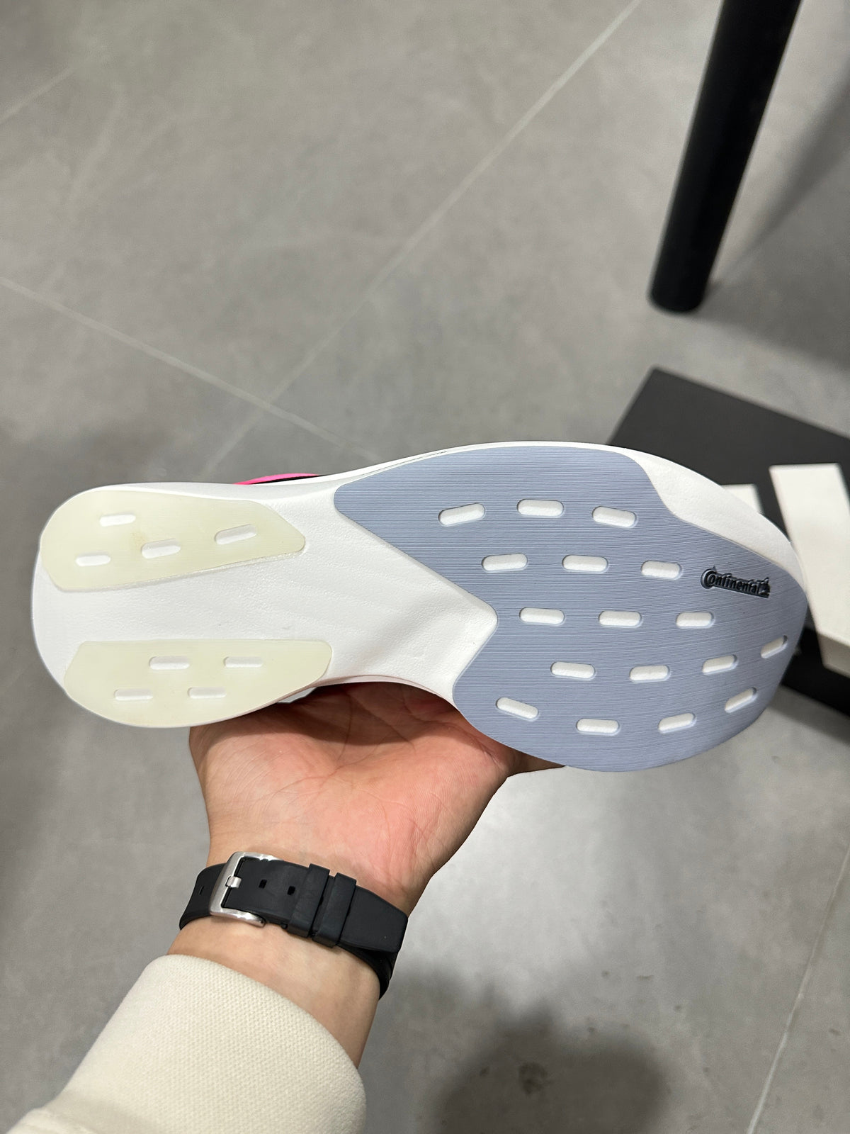 Adidas Adizero Lightstrike Pro Running Shoes in Pink - product image from the listing.