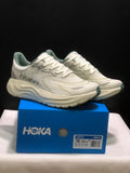 HOKA Arahi 8 Shoes for Running in Cream and Sage - product image from the listing.