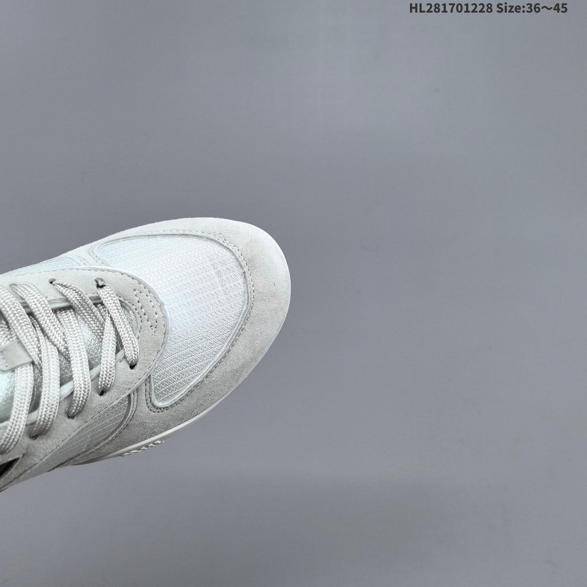 Women's Miu Miu White and Gray Lace-Up Sneakers - product image from the listing.