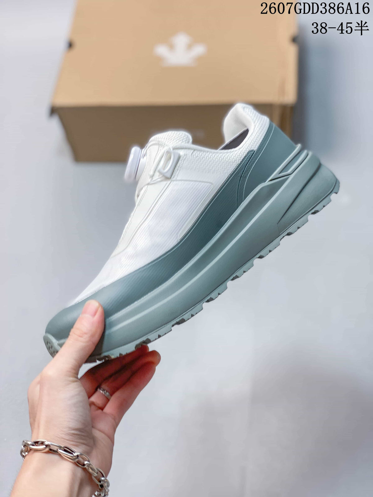 DESCENTE Dualis PRIME WIRE 2.0 Low-Top Sneakers in White Gray - product image from the listing.