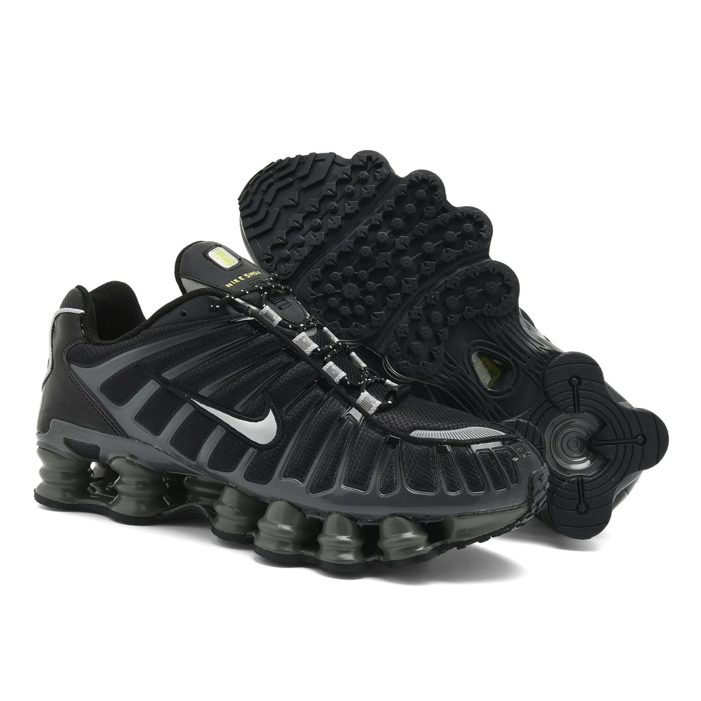 White and Red Nike Shox TL Sneakers - product image from the listing.