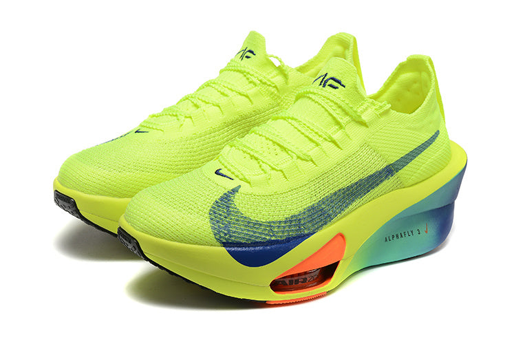 Volt Green Nike Alphafly 3 Running Shoes - product image from the listing.