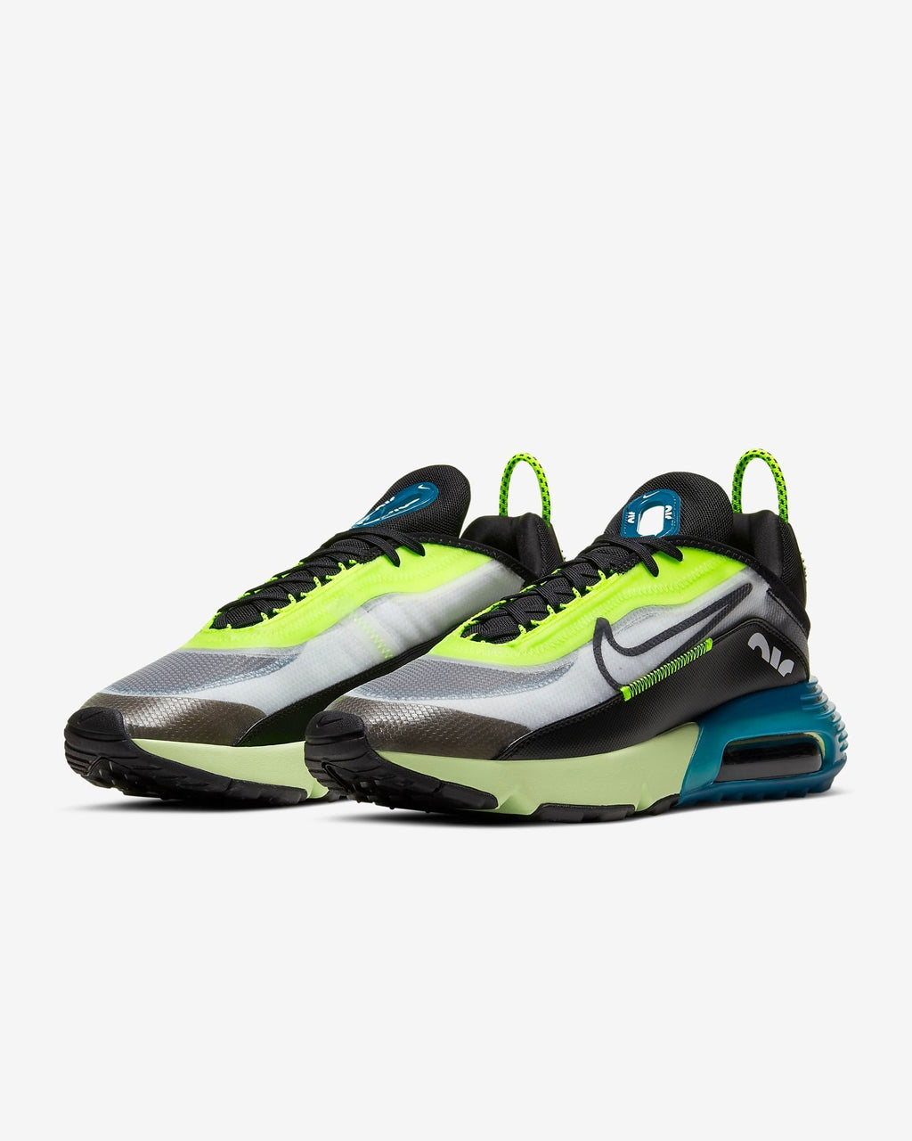 Sneakers, Black, Volt and Blue, - Nike Air Max 2090 BV9977-101 - product image from the listing.