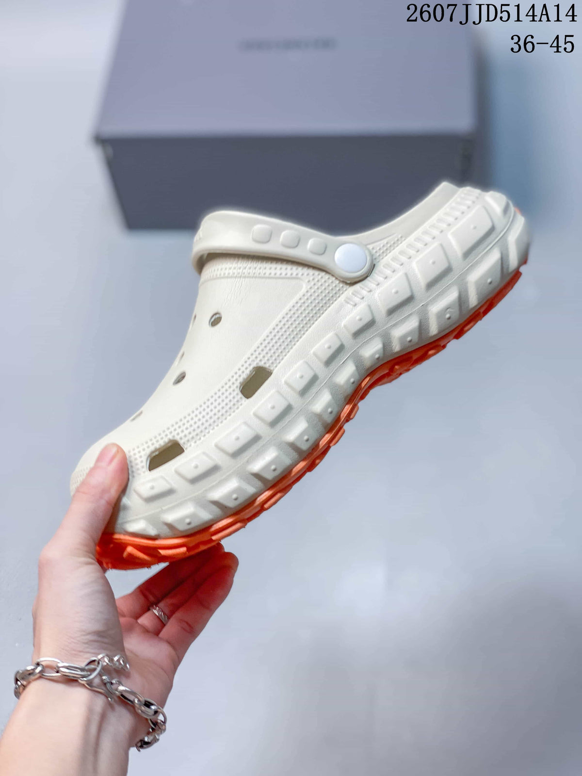 Balenciaga Tire Clog Sandals Off-White in Orange 2607JJD514A14 - product image from the listing.