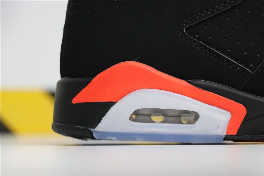 Air Jordan 6 Infrared Black Red High-Top Sneakers - product image from the listing.
