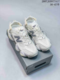 New Balance 9060 Mule Sneakers in White Navy - product image from the listing.