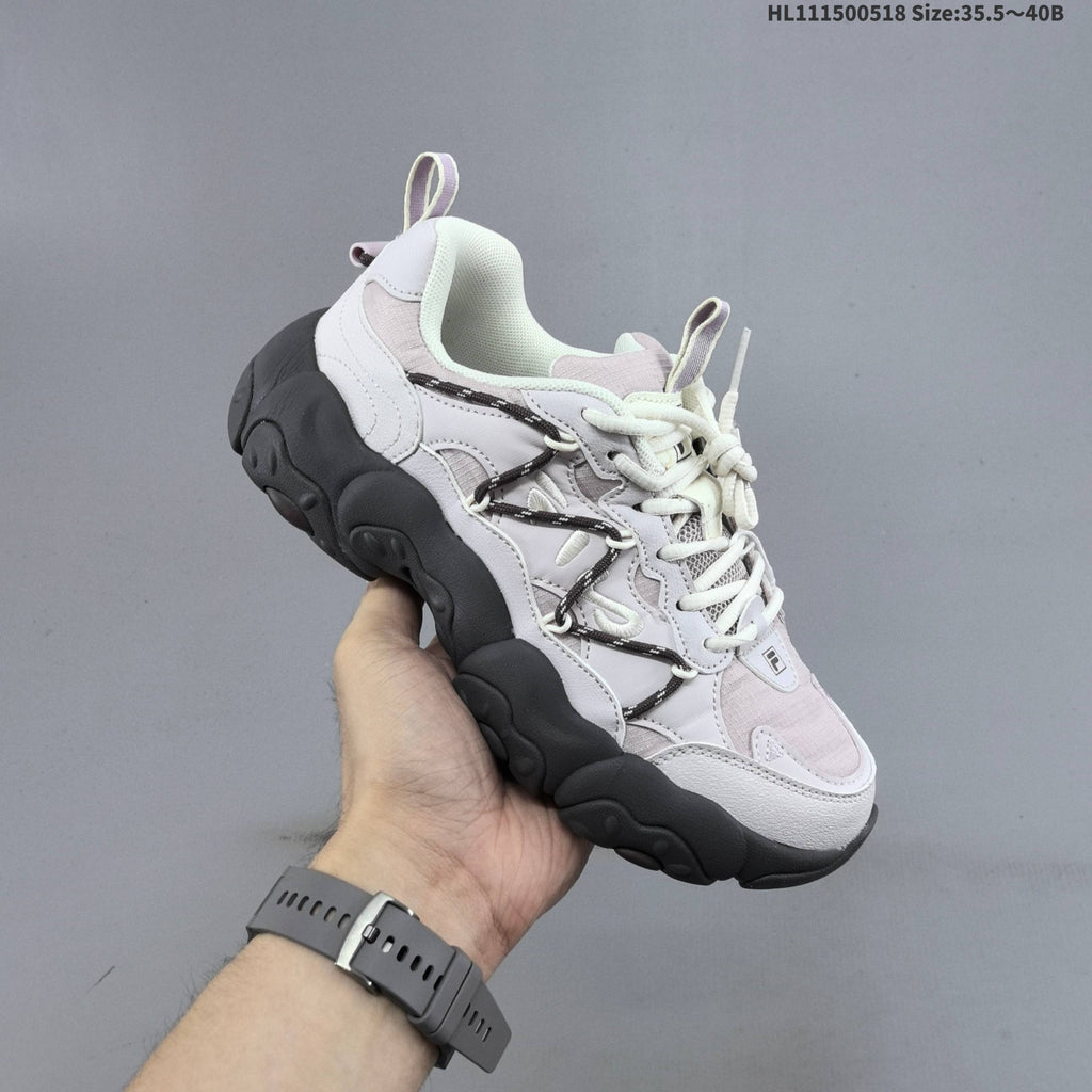 FILA Fluid 6 Low-Cut Sneakers in White and Lilac - product image from the listing.