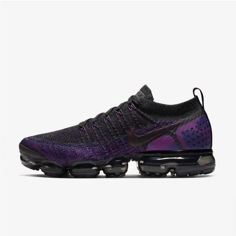 Nike Air VaporMax Flyknit 2 Sneakers in Purple Black 942842-013 - product image from the listing.