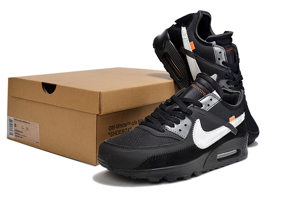Nike Air Max 90 Sneakers in Off-White Black White - product image from the listing.