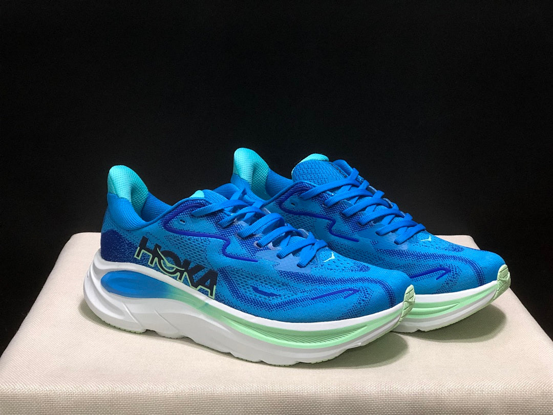 HOKA Clifton 10 Running Shoes in Blue - product image from the listing.