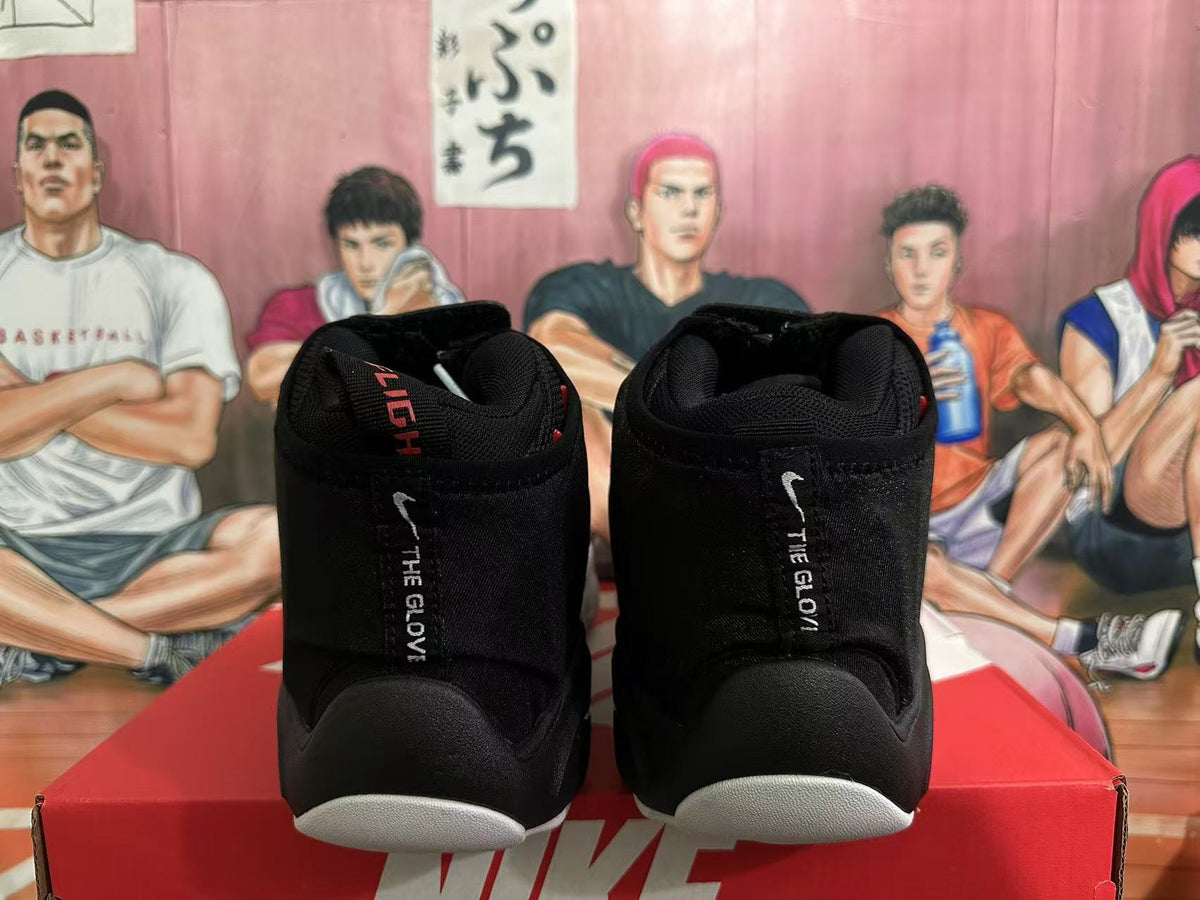 Nike Black White High-Cut Basketball Sneakers - product image from the listing.
