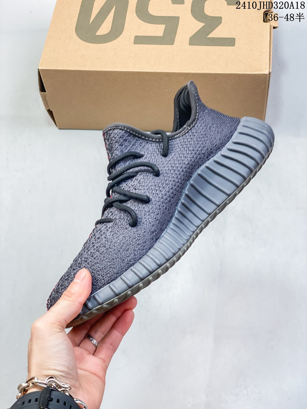 Adidas Yeezy Boost 350 V2 Sneakers in Red Gray 2410JHD320A18 - product image from the listing.