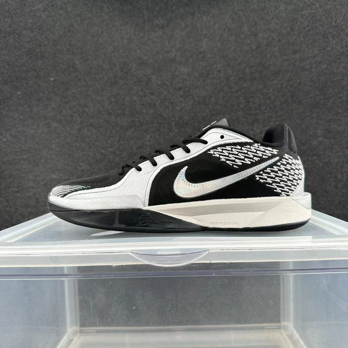 Nike Kobe 6 Protro Basketball Shoes in Black White - product image from the listing.