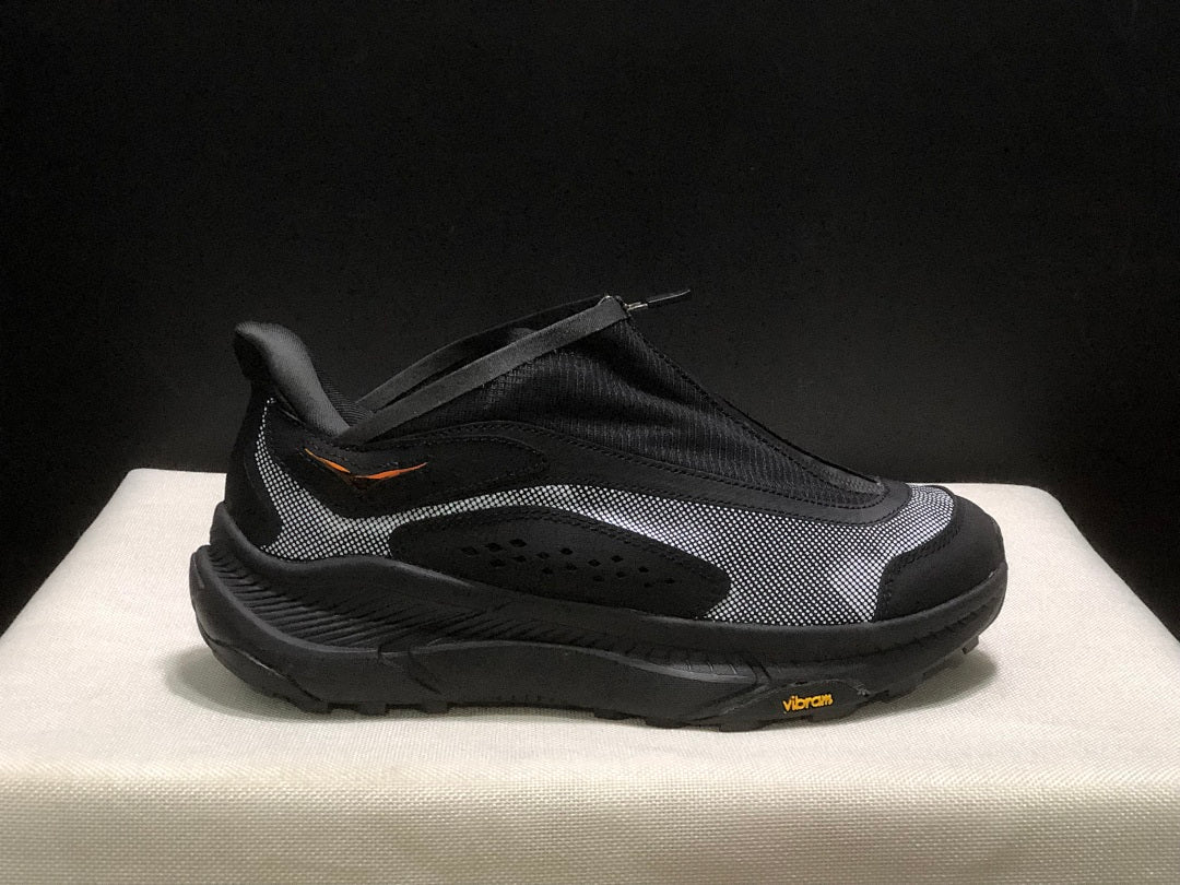 Black HOKA Project Transport Zip Sneakers - product image from the listing.