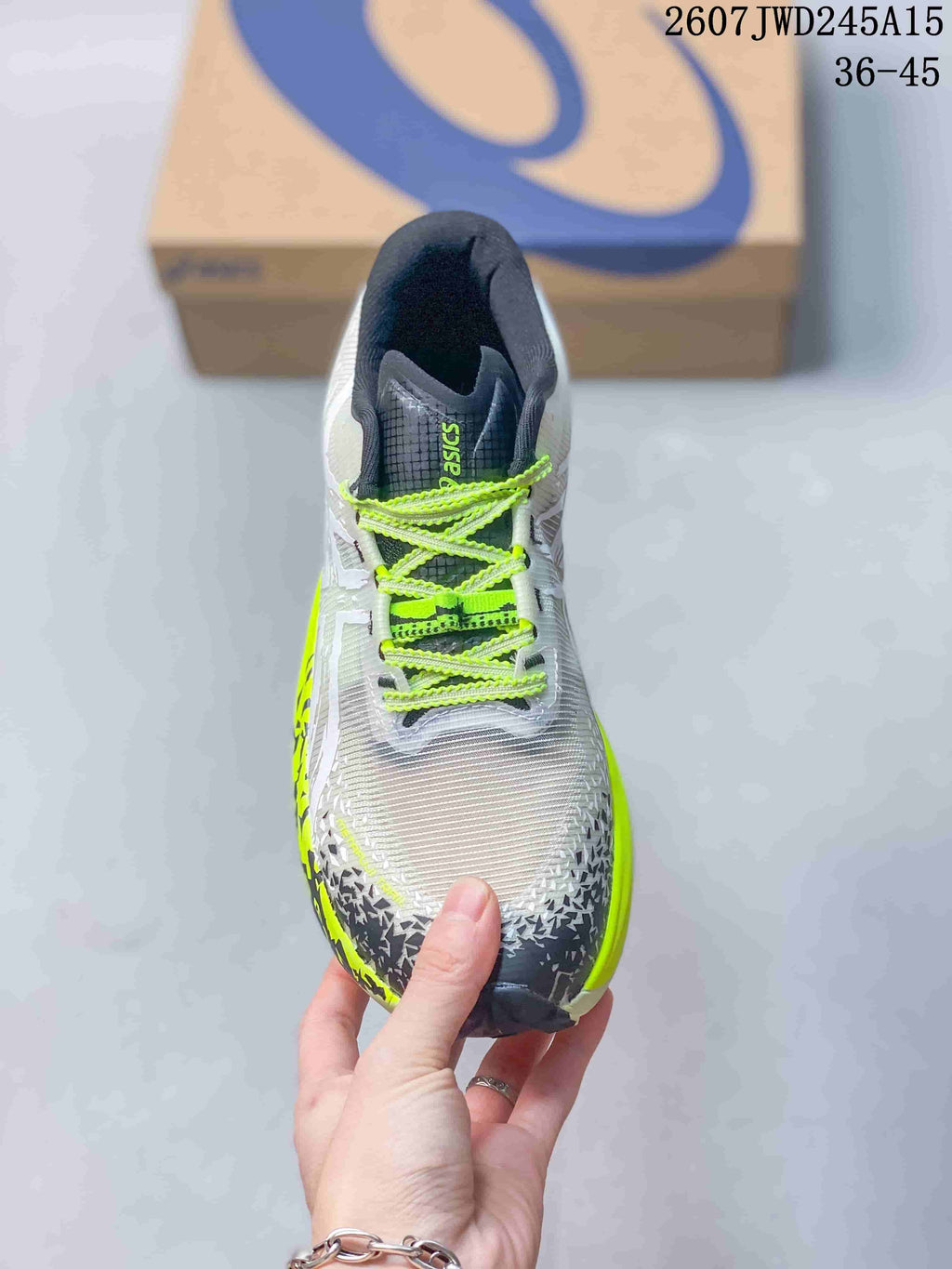 ASICS GEL-Magic Speed 4 White Neon Sneakers in Yellow - product image from the listing.