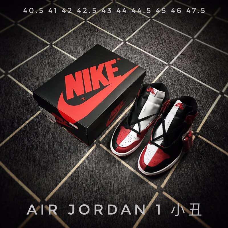 Air Jordan 1 High Sneakers in Black Red White - product image from the listing.
