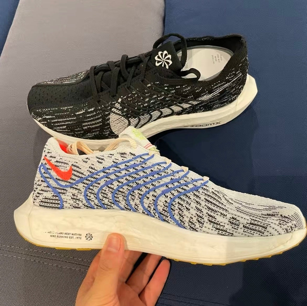 Nike Pegasus Turbo Next Nature Running Shoes in White Red DM3413-002 - product image from the listing.