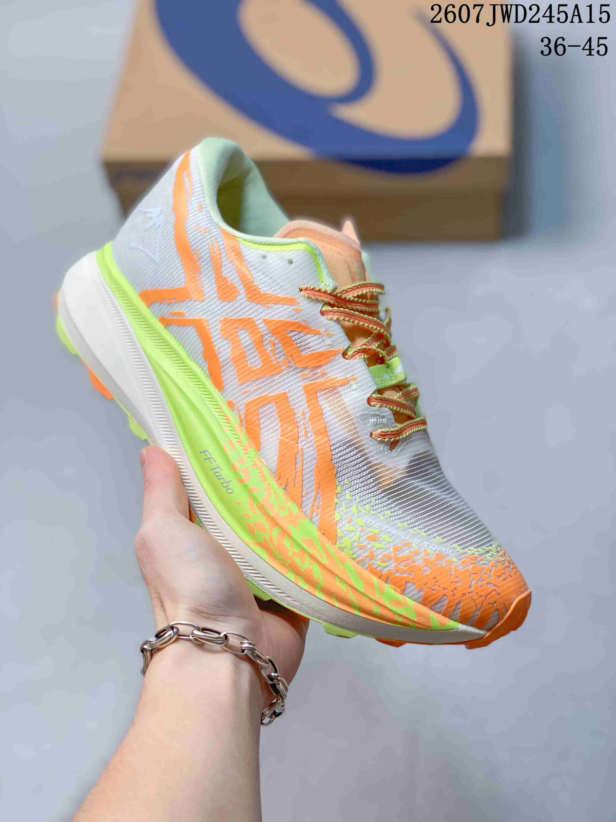 ASICS GEL-MAGIC SPEED 4 CP Sneakers in White Orange Lime - product image from the listing.