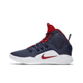 Nike Basketball High-Top Sneakers in Navy Red - product image from the listing.