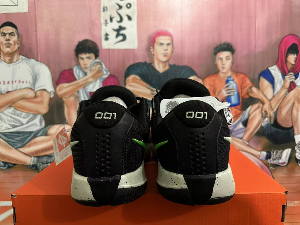 Nike GT Cut 3 Basketball Shoes in Black White Green - product image from the listing.