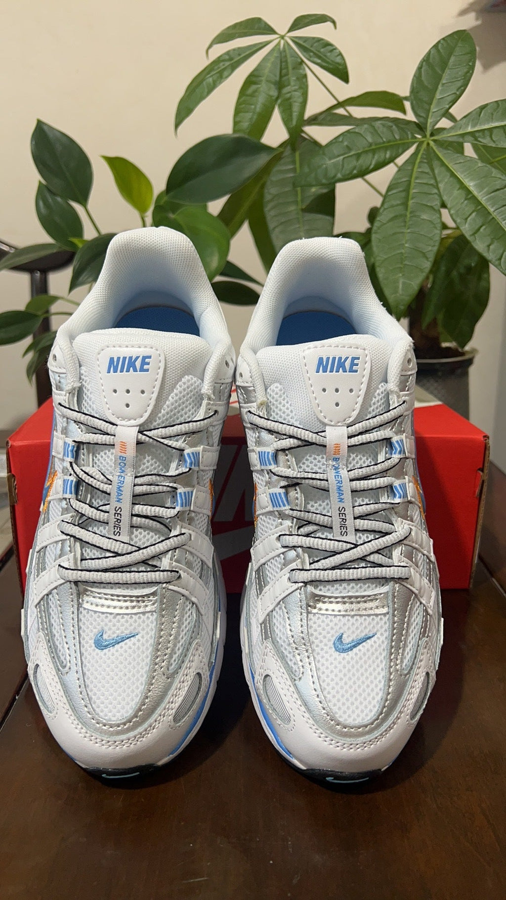 Nike P-6000 Sneakers in White Blue BV1021-103 - product image from the listing.