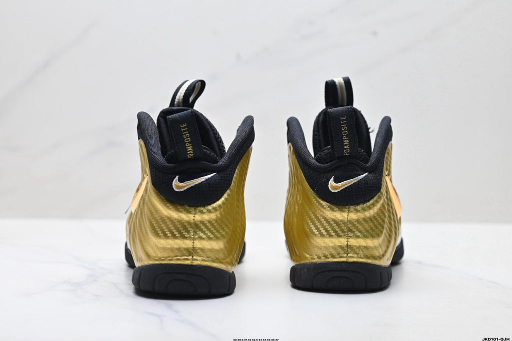 Nike Air Foamposite One Penny Hardaway Sneakers in Black Gold - product image from the listing.