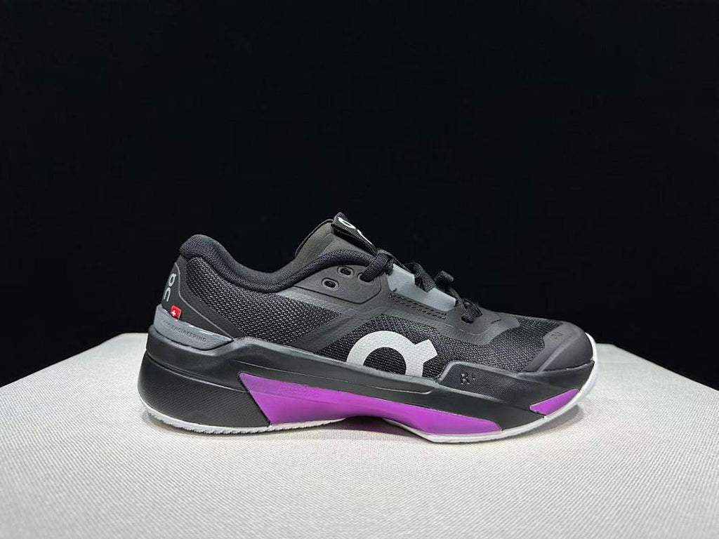 On The Roger Pro Fire Clay Tennis Shoes in Black Pink - product image from the listing.