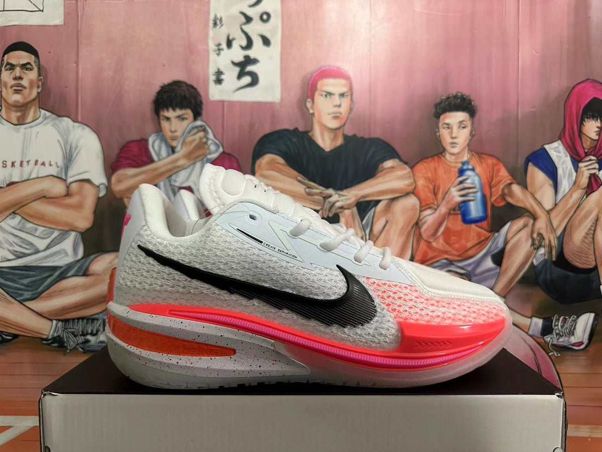 Nike GT Cut 3 Basketball Shoes in White Pink - product image from the listing.
