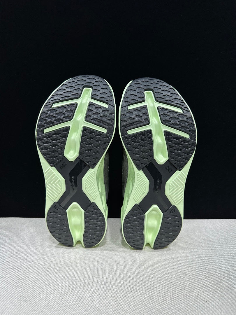 Gray and Lime On Cloud eclipse Running Shoes - product image from the listing.