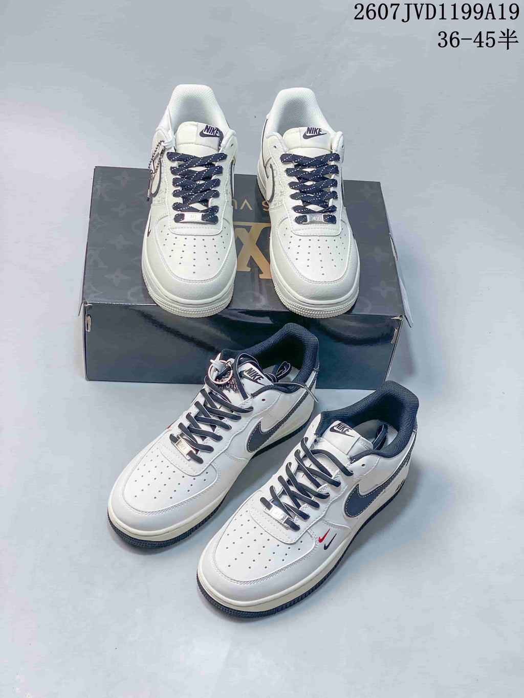 Nike Air Force 1 Low Sneakers in White 711790ORO - product image from the listing.