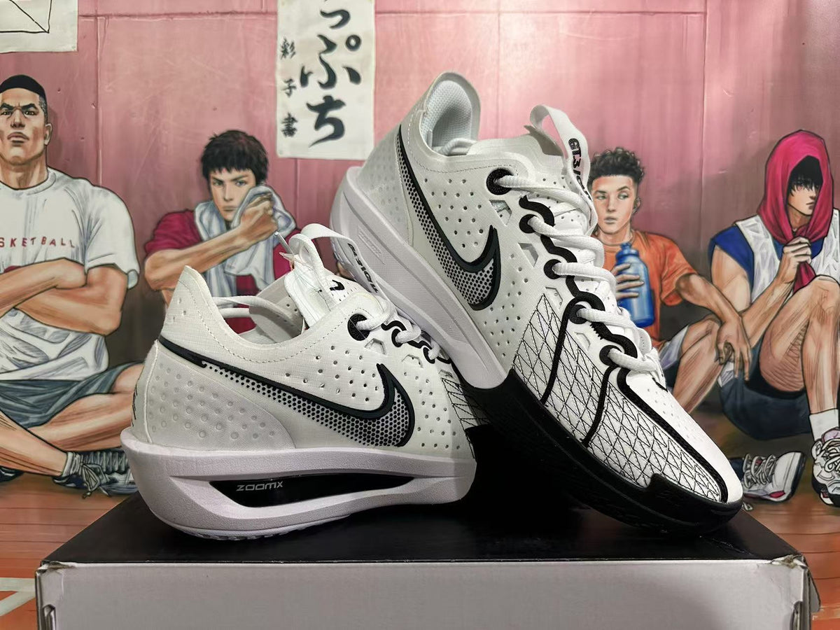 Nike Basketball Sneakers in White and Black - product image from the listing.