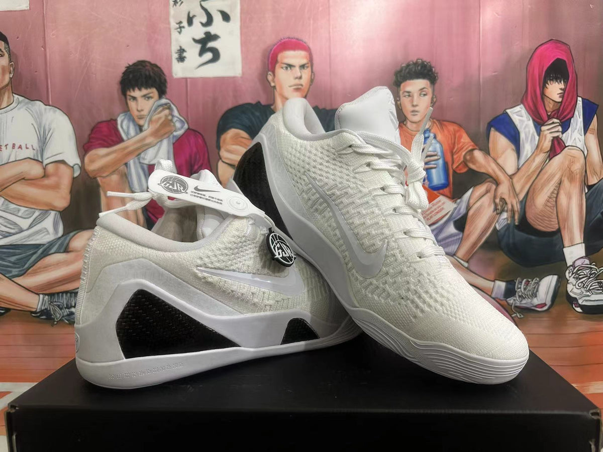 Nike Kobe Basketball Shoes in White Black - product image from the listing.